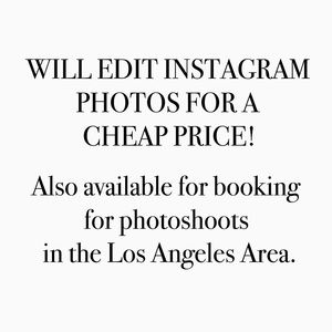 Photo Editing & Photoshoots